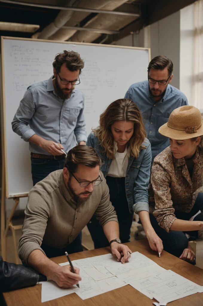 Leonardo_Vision_XL_a_group_of_adults_working_on_a_proyect_wri_0